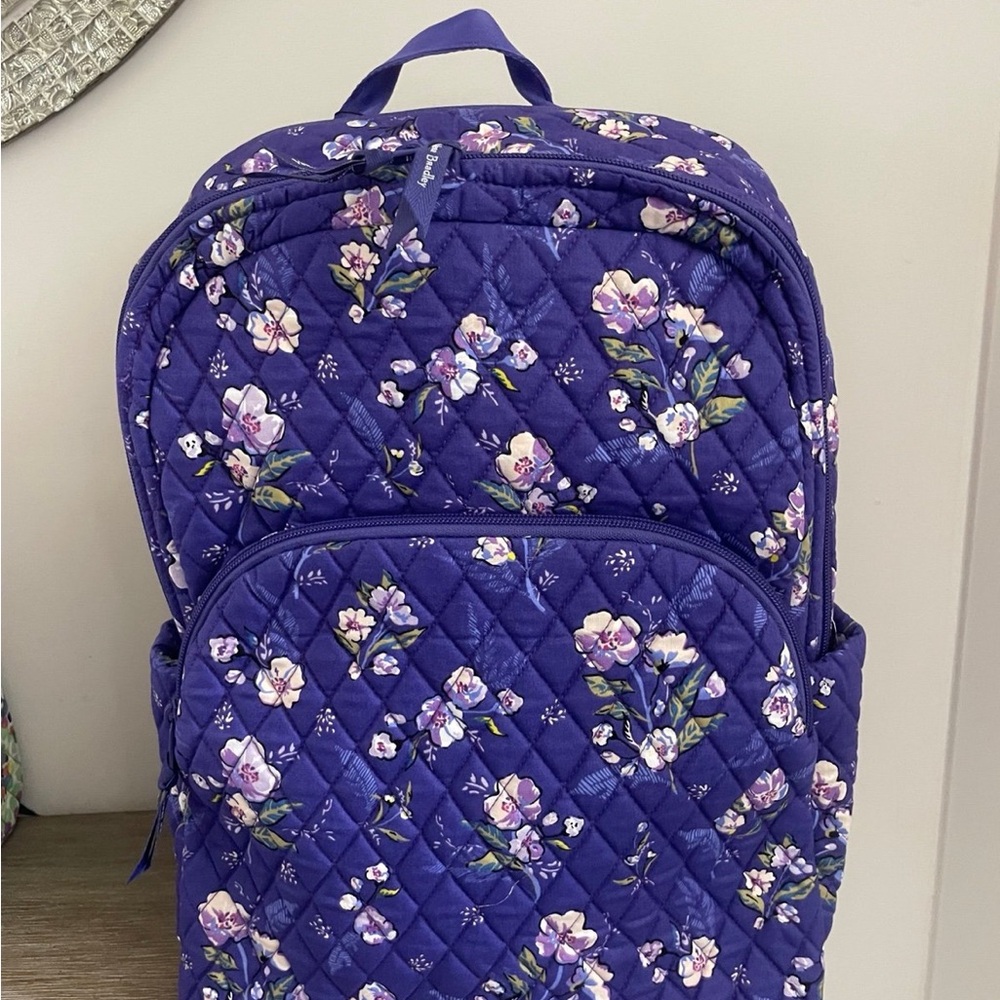 Vera Bradley Purple Floral Backpack LARGE